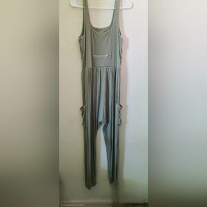 Casei XL Green Jumpsuit 25" Inseam  59" Long